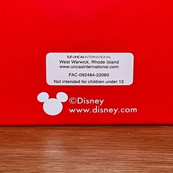 Disney Mickey Mouse Head Gold Tone w/Crystal Large Hoop Earrings NIB - Picture 5 of 5